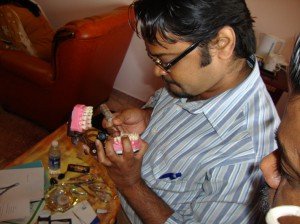 bonding hands on